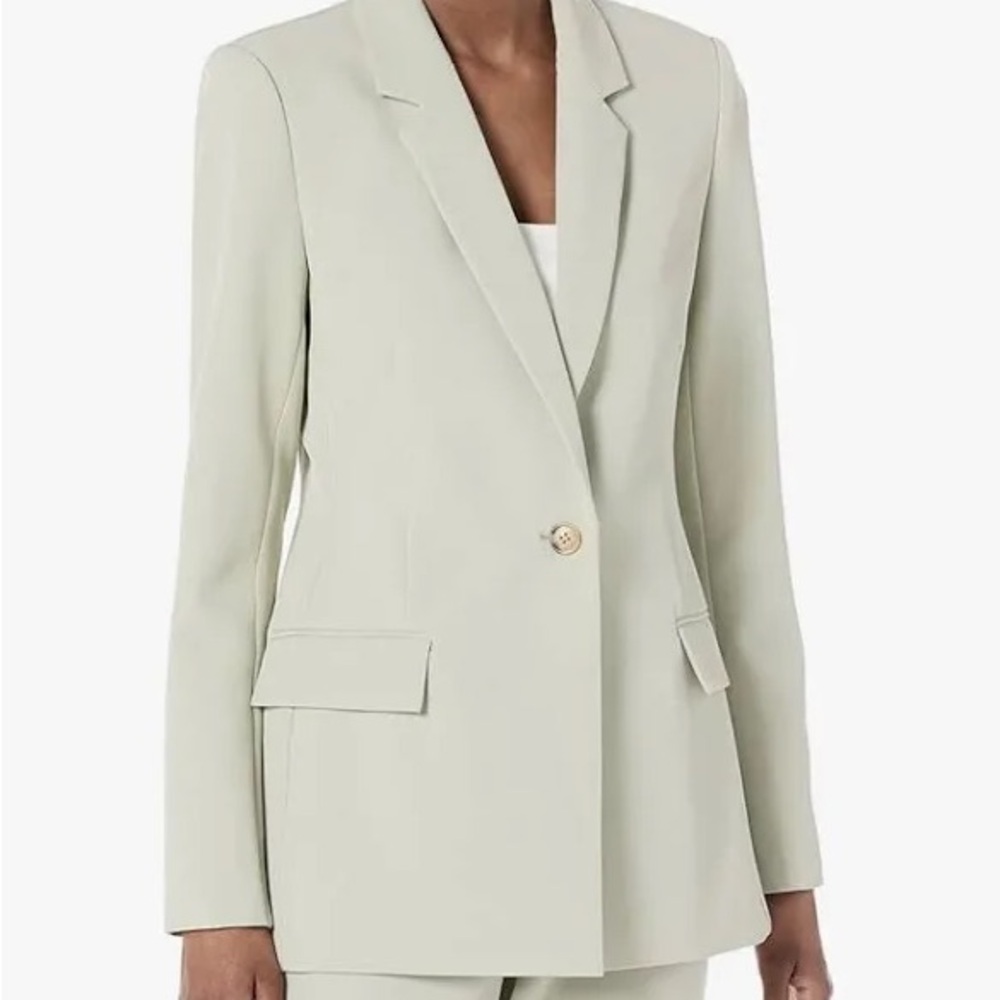 The Drop Women's Blake Long Blazer Desert Sage XXS NWT